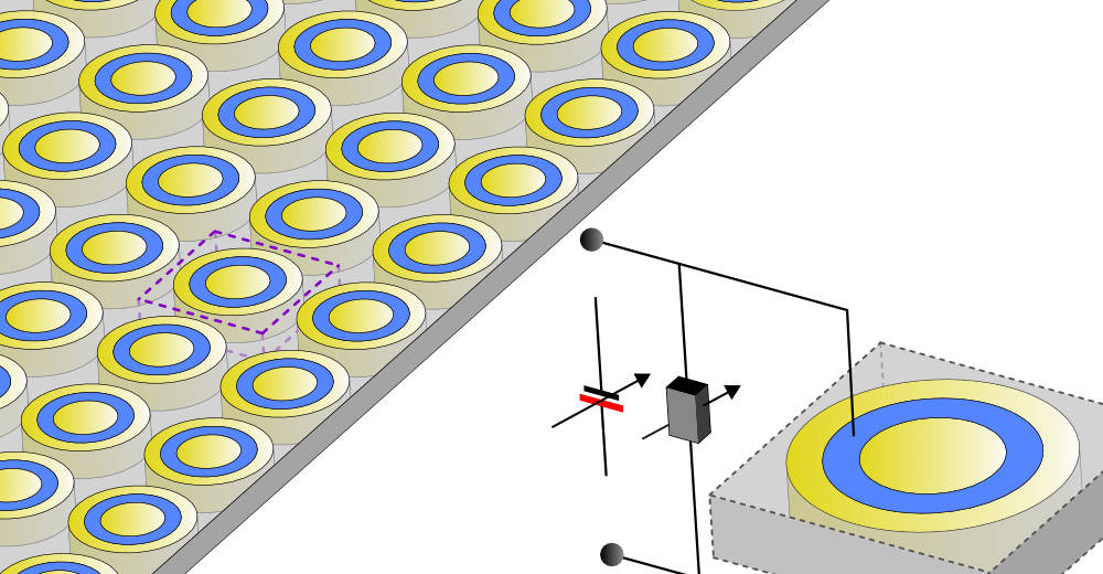 Design of tunable acoustic metamaterials with periodic piezoelectric microstructure